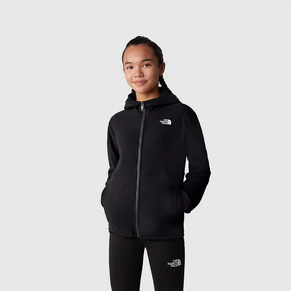 THE NORTH FACE - מעיל נוער עם רוכסן GLACIER – TA82TVJK3 – tnf-black – 3
