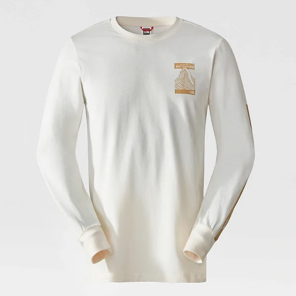 THE NORTH FACE - חולצת טי ארוכה גברים MATTERHORN FACE – TA854BN3N – gardenia-white – 7