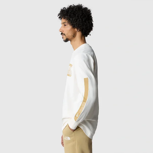 THE NORTH FACE - חולצת טי ארוכה גברים MATTERHORN FACE – TA854BN3N – gardenia-white – 3