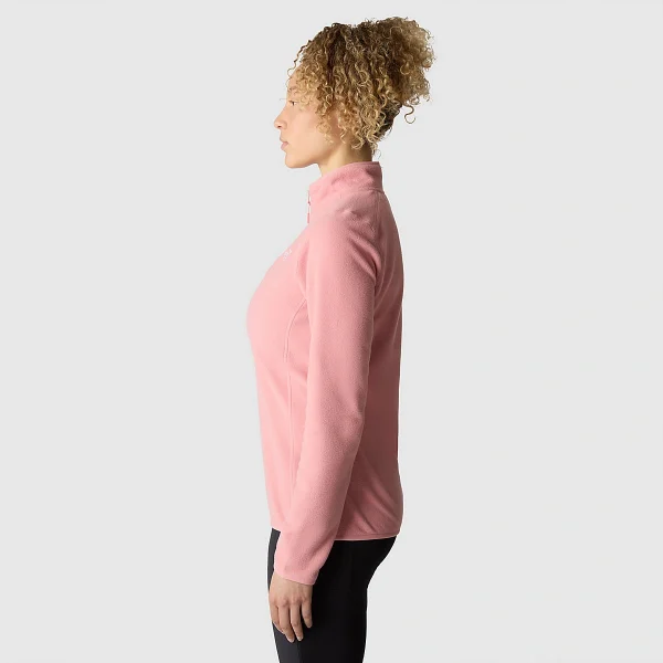 THE NORTH FACE - פליס נשים עם רוכסן קצר 1/4 100 GLACIER – TA855MI0R – shady-rose – 3
