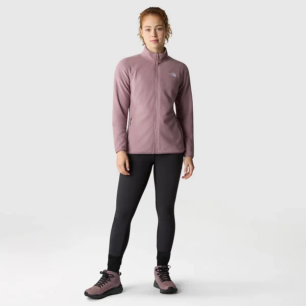 THE NORTH FACE - פליס נשים עם רוכסן 100 GLACIER – TA855OI0V – fawn-grey – 6