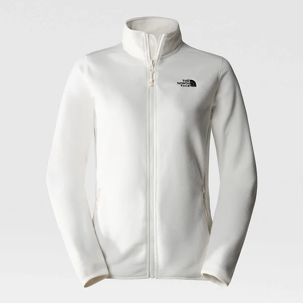 THE NORTH FACE - פליס נשים עם רוכסן 100 GLACIER – TA855ON3N – gardenia-white – 2