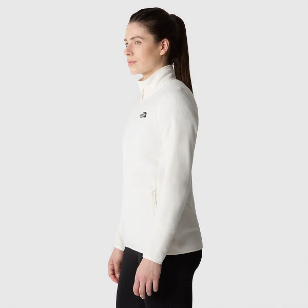 THE NORTH FACE - פליס נשים עם רוכסן 100 GLACIER – TA855ON3N – gardenia-white – 4