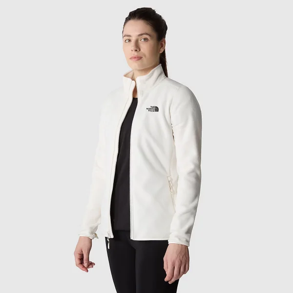 THE NORTH FACE - פליס נשים עם רוכסן 100 GLACIER – TA855ON3N – gardenia-white – 5