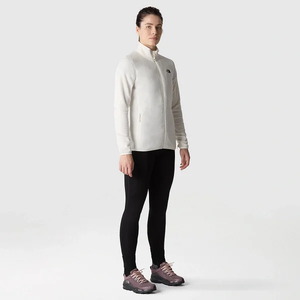 THE NORTH FACE - פליס נשים עם רוכסן 100 GLACIER – TA855ON3N – gardenia-white – 6