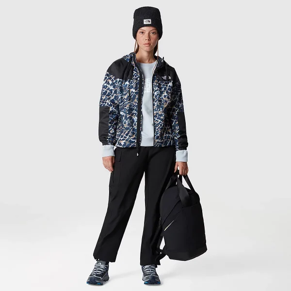 THE NORTH FACE - מעיל נשים SHERU – TA4C9HOTQ – dusty-periwinkle-water-distortion-small-print-tnf-black – 2
