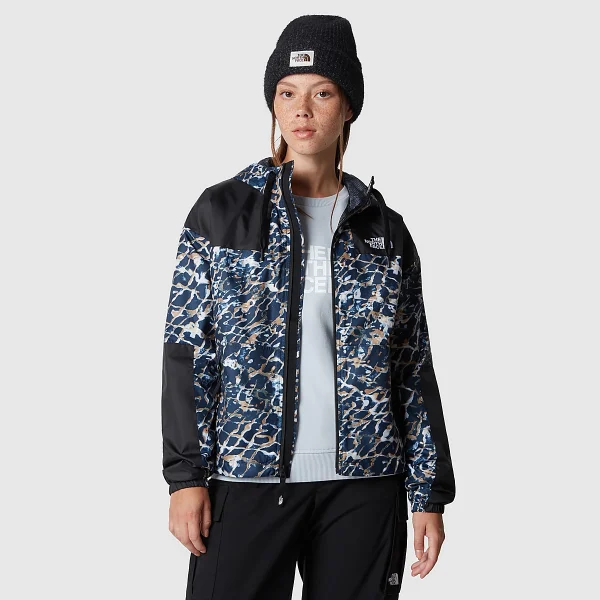 THE NORTH FACE - מעיל נשים SHERU – TA4C9HOTQ – dusty-periwinkle-water-distortion-small-print-tnf-black – 3
