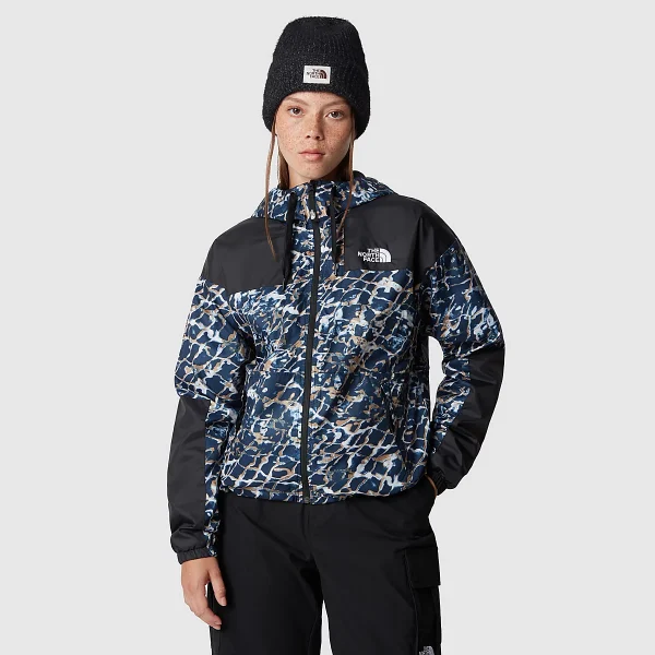 THE NORTH FACE - מעיל נשים SHERU – TA4C9HOTQ – dusty-periwinkle-water-distortion-small-print-tnf-black – 1