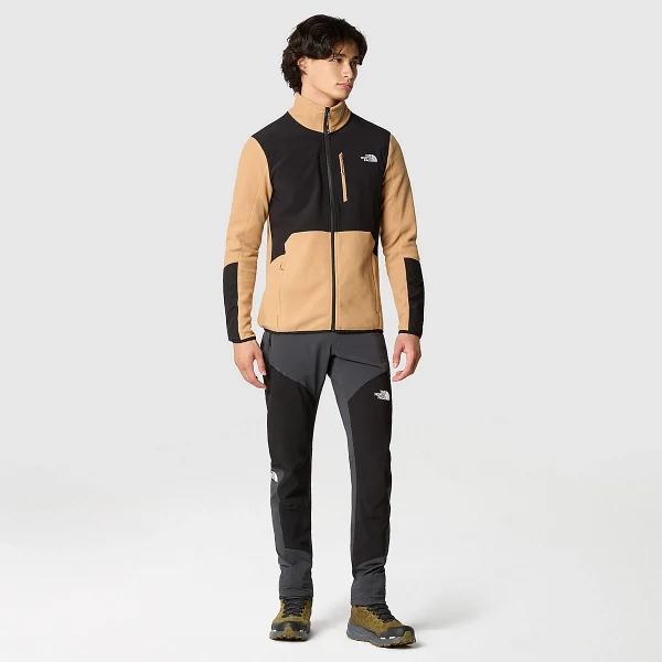 THE NORTH FACE - ג'קט פליס גברים GLACIER PRO – TA5IHSKOM – almond-butter-tnf-black – 1
