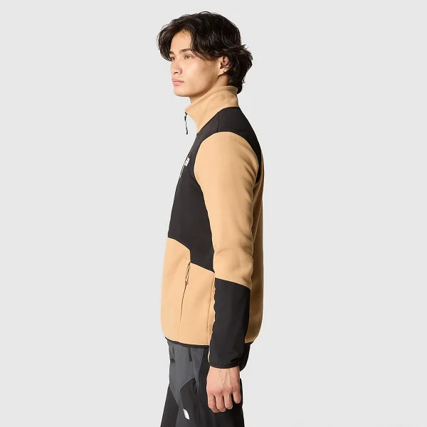 THE NORTH FACE - ג'קט פליס גברים GLACIER PRO – TA5IHSKOM – almond-butter-tnf-black – 3
