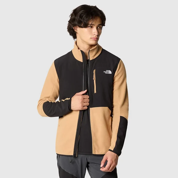 THE NORTH FACE - ג'קט פליס גברים GLACIER PRO – TA5IHSKOM – almond-butter-tnf-black – 4
