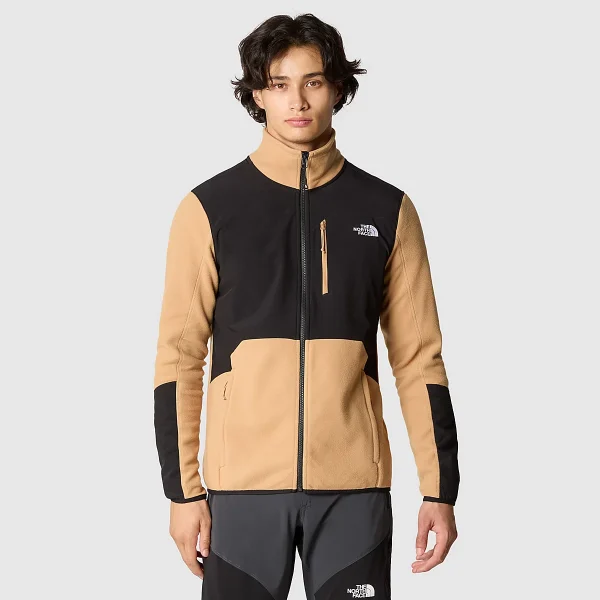 THE NORTH FACE - ג'קט פליס גברים GLACIER PRO – TA5IHSKOM – almond-butter-tnf-black – 1