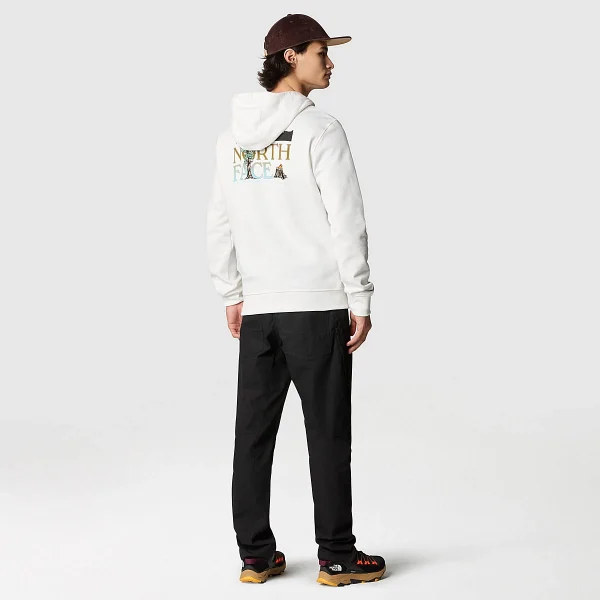 THE NORTH FACE - סווטשירט קפוצ'ון גברים SEASONAL GRAPHIC – TA7X1POFK – gardenia-white-brandy-brown – 1