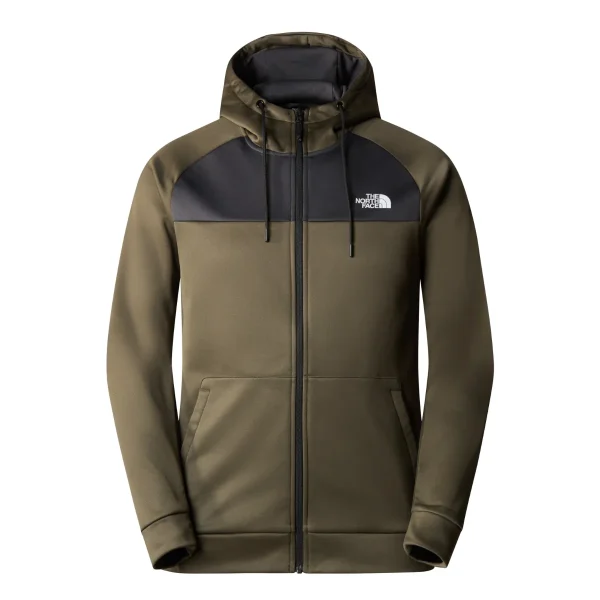 THE NORTH FACE - מעיל פליס קפוצ'ון גברים REAXION – TA7Z9O79K – new-taupe-green-asphalt-grey – 1