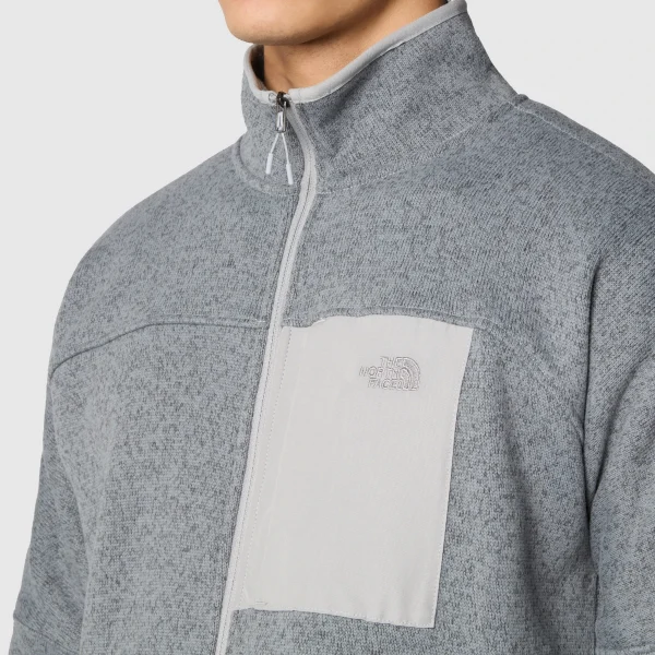 THE NORTH FACE - מעיל פליס גברים FRONT RANGE – TA84HVDYY – tnf-medium-grey-heather – 3