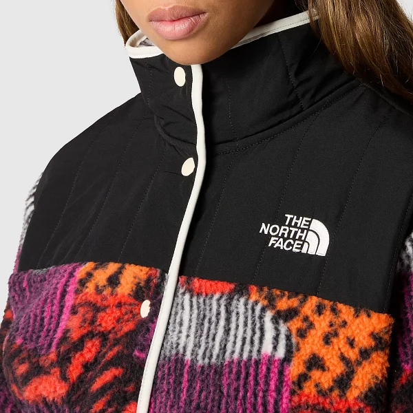 THE NORTH FACE - מעיל פליס נשים CRAGMONT – TA84IEOT2 – fiery-red-abstract-yosemite-print-tnf-black – 6