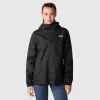 THE NORTH FACE - מעיל נשים עם כובע קפוצ'ון QUEST – T0A8BAKU1 – tnf-black-foil-grey – 1