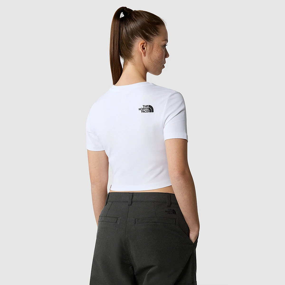 THE NORTH FACE - חולצת טי קצרה נשים CROPPED – TA55AOFN4 – tnf-white – 2