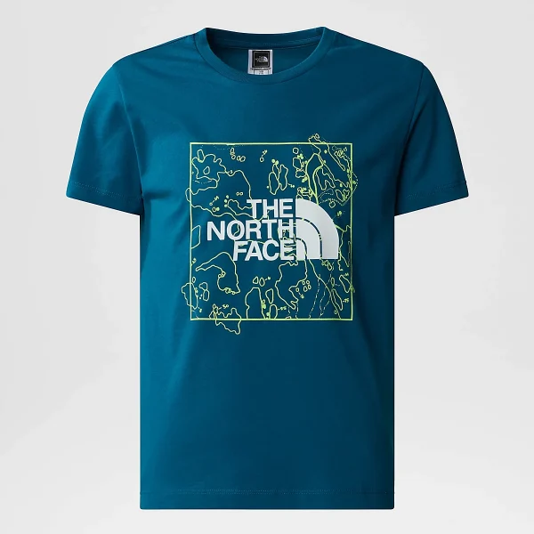 THE NORTH FACE - חולצת טי קצרה נוער GRAPHIC – TA877WYAO – blue-moss-lemon-yellow – 3