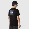 THE NORTH FACE - חולצת טי קצרה גברים REDBOX – TA87NPYGO – tnf-black-summit-navy-tnf-lightening-print – 1