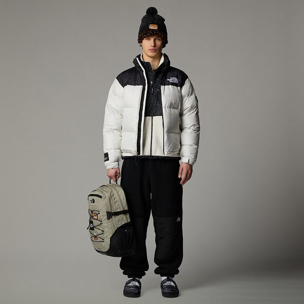 THE NORTH FACE - מעיל פוך גברים 1996 RETRO NUPTSE PACKABLE – TA3C8D5IX – white-dune-tnf-black-tnf-tiger-stripe-print – 1