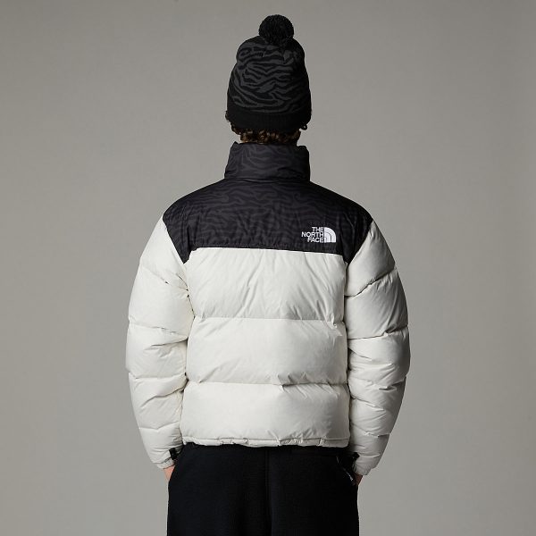 THE NORTH FACE - מעיל פוך גברים 1996 RETRO NUPTSE PACKABLE – TA3C8D5IX – white-dune-tnf-black-tnf-tiger-stripe-print – 2