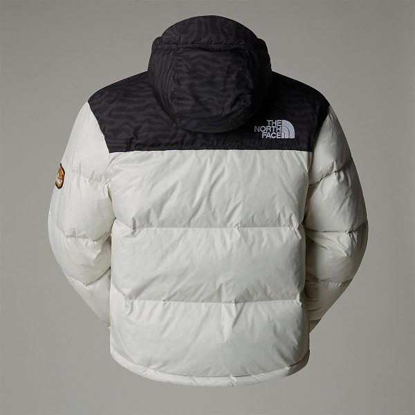 THE NORTH FACE - מעיל פוך גברים 1996 RETRO NUPTSE PACKABLE – TA3C8D5IX – white-dune-tnf-black-tnf-tiger-stripe-print – 12