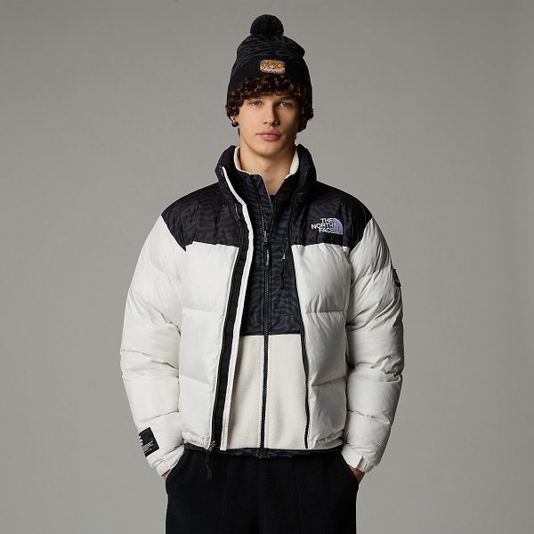 THE NORTH FACE - מעיל פוך גברים 1996 RETRO NUPTSE PACKABLE – TA3C8D5IX – white-dune-tnf-black-tnf-tiger-stripe-print – 3