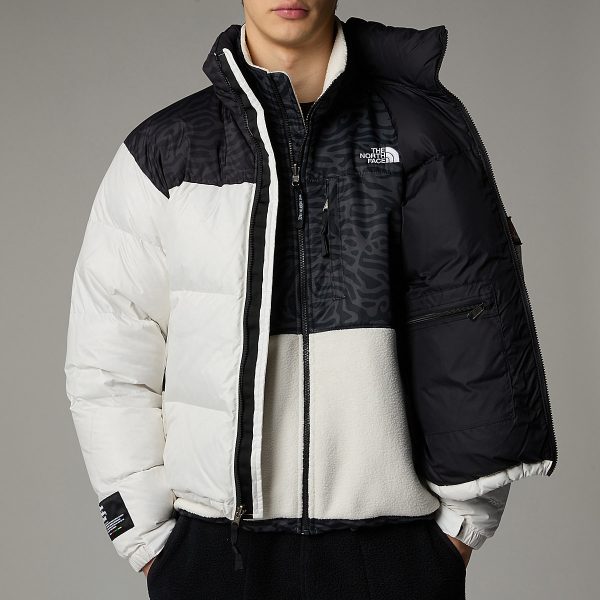 THE NORTH FACE - מעיל פוך גברים 1996 RETRO NUPTSE PACKABLE – TA3C8D5IX – white-dune-tnf-black-tnf-tiger-stripe-print – 9