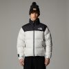 THE NORTH FACE - מעיל פוך גברים 1996 RETRO NUPTSE PACKABLE – TA3C8D5IX – white-dune-tnf-black-tnf-tiger-stripe-print – 1