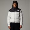 THE NORTH FACE - מעיל פוך נשים 1996 RETRO NUPTSE – TA3XEO5IX – white-dune-tnf-black-tnf-tiger-stripe-print – 1