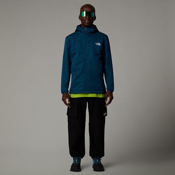 THE NORTH FACE - מעיל סופטשל עם כובע גברים QUEST SOFTSHELL – TA3YFP2LO – midnight-petrol-dark-heather – 1