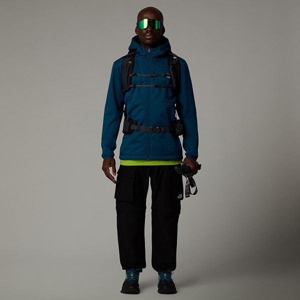 THE NORTH FACE - מעיל סופטשל עם כובע גברים QUEST SOFTSHELL – TA3YFP2LO – midnight-petrol-dark-heather – 4