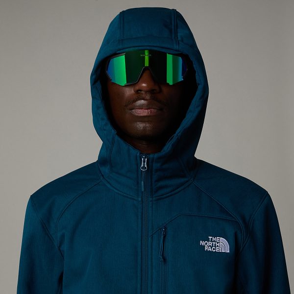 THE NORTH FACE - מעיל סופטשל עם כובע גברים QUEST SOFTSHELL – TA3YFP2LO – midnight-petrol-dark-heather – 5