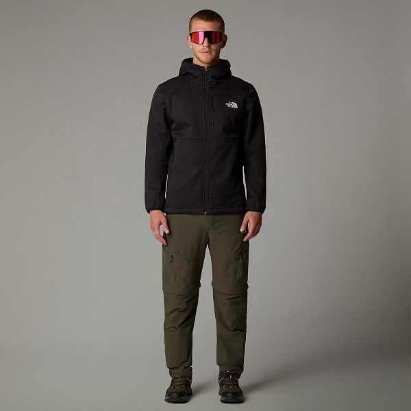 THE NORTH FACE - מעיל סופטשל עם כובע גברים QUEST SOFTSHELL – TA3YFP4H0 – tnf-black-npf – 1