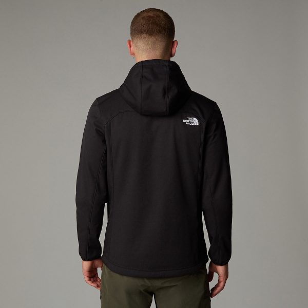 THE NORTH FACE - מעיל סופטשל עם כובע גברים QUEST SOFTSHELL – TA3YFP4H0 – tnf-black-npf – 2