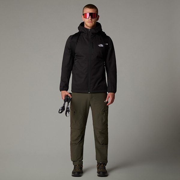 THE NORTH FACE - מעיל סופטשל עם כובע גברים QUEST SOFTSHELL – TA3YFP4H0 – tnf-black-npf – 4