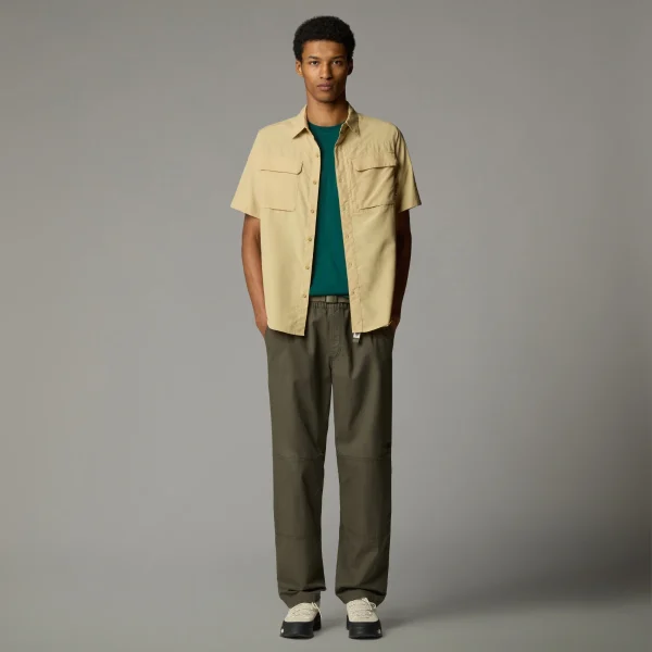 THE NORTH FACE - חולצה מכופתרת קצרה גברים SEQUOIA – TA4T194FS – khaki-stone-npf – 1