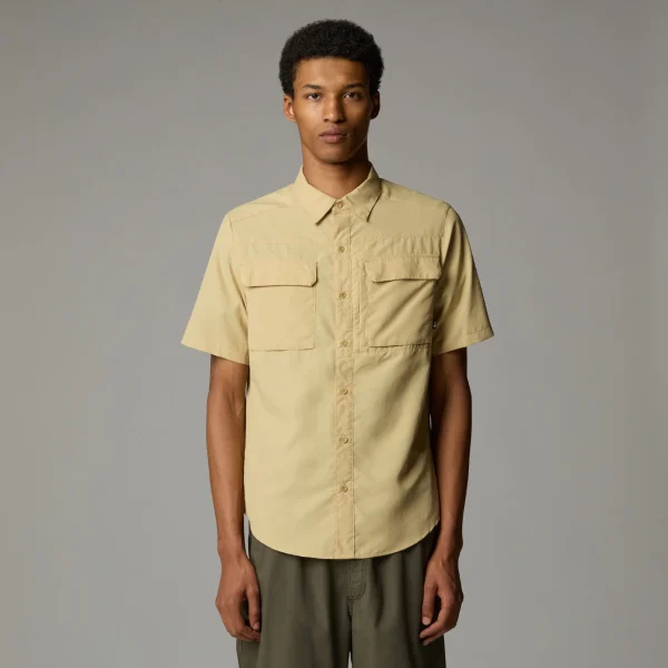 THE NORTH FACE - חולצה מכופתרת קצרה גברים SEQUOIA – TA4T194FS – khaki-stone-npf – 1