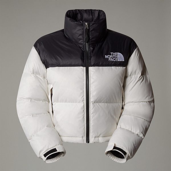 THE NORTH FACE - מעיל פוך קצר נשים NUPTSE – TA5GGEROU – white-dune-tnf-black – 8