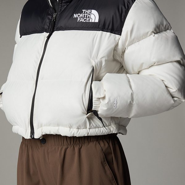 THE NORTH FACE - מעיל פוך קצר נשים NUPTSE – TA5GGEROU – white-dune-tnf-black – 5