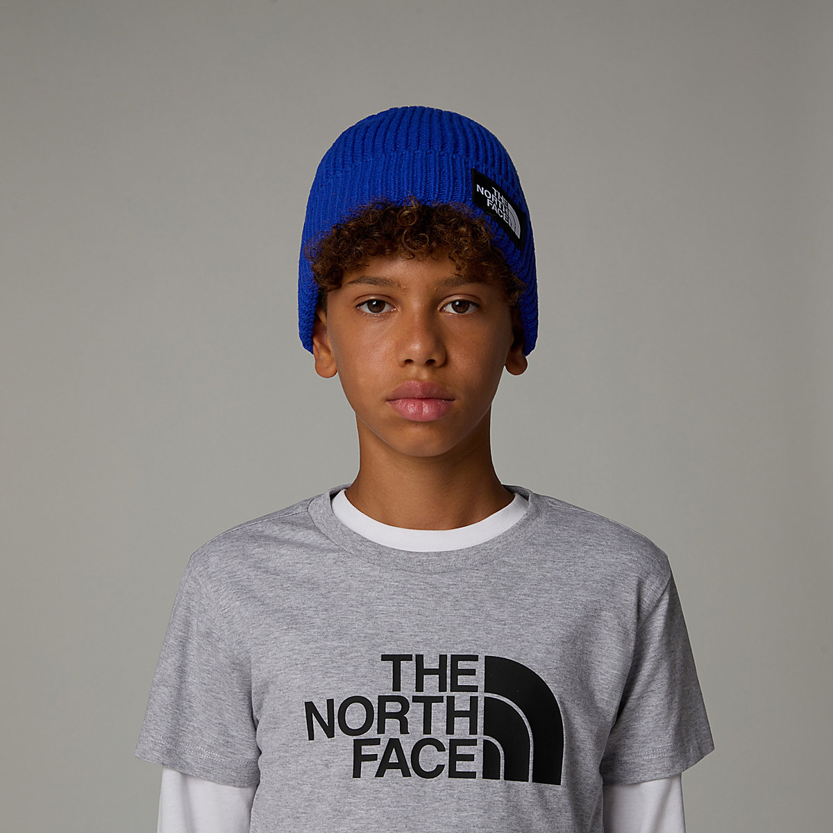 THE NORTH FACE - כובע גרב ילדים TNF BOX LOGO CUFF – TA7WGCCZ6 – tnf-blue – 1