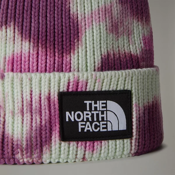 THE NORTH FACE - כובע גרב TIE DYE LOGO BOX – TA7WJI9EI – pale-green-dragonfruit-midnight-mauve – 1