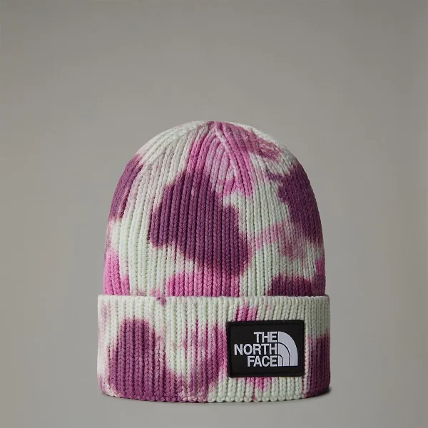 THE NORTH FACE - כובע גרב TIE DYE LOGO BOX – TA7WJI9EI – pale-green-dragonfruit-midnight-mauve – 1