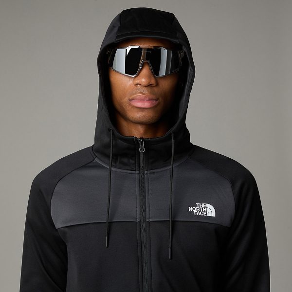 THE NORTH FACE - מעיל פליס קפוצ'ון גברים REAXION – TA7Z9O4GZ – tnf-black-asphalt-grey – 4