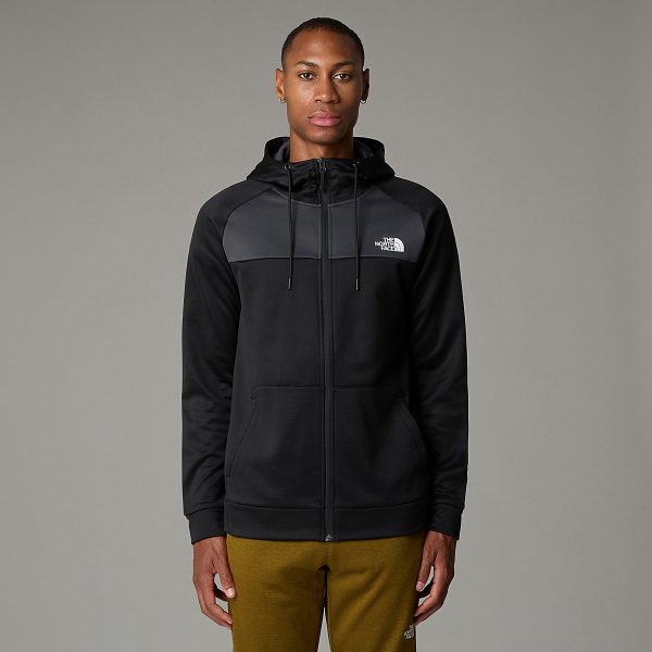 THE NORTH FACE - מעיל פליס קפוצ'ון גברים REAXION – TA7Z9O4GZ – tnf-black-asphalt-grey – 1