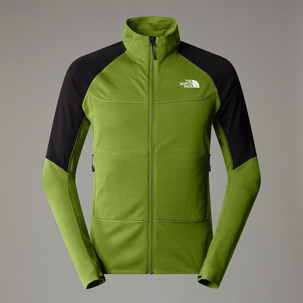 THE NORTH FACE - ג'קט פליס גברים Bolt Polartec Power Grid – TA825F7IQ – oak-green-tnf-black – 9