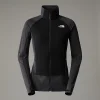 THE NORTH FACE - ג'קט פליס נשים Bolt Polartec Power Grid – TA825K4JK – asphalt-grey-tnf-black – 1