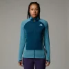 THE NORTH FACE - ג'קט פליס נשים Bolt Polartec Power Grid – TA825K5FO – algae-blue-midnight-petrol – 1