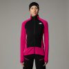 THE NORTH FACE - ג'קט פליס נשים Bolt Polartec Power Grid – TA825KROM – pink-primrose-tnf-black-2 – 1